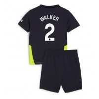 Manchester City Kyle Walker #2 Replika babykläder Bortaställ Barn 2024-25 Kortärmad (+ korta byxor)